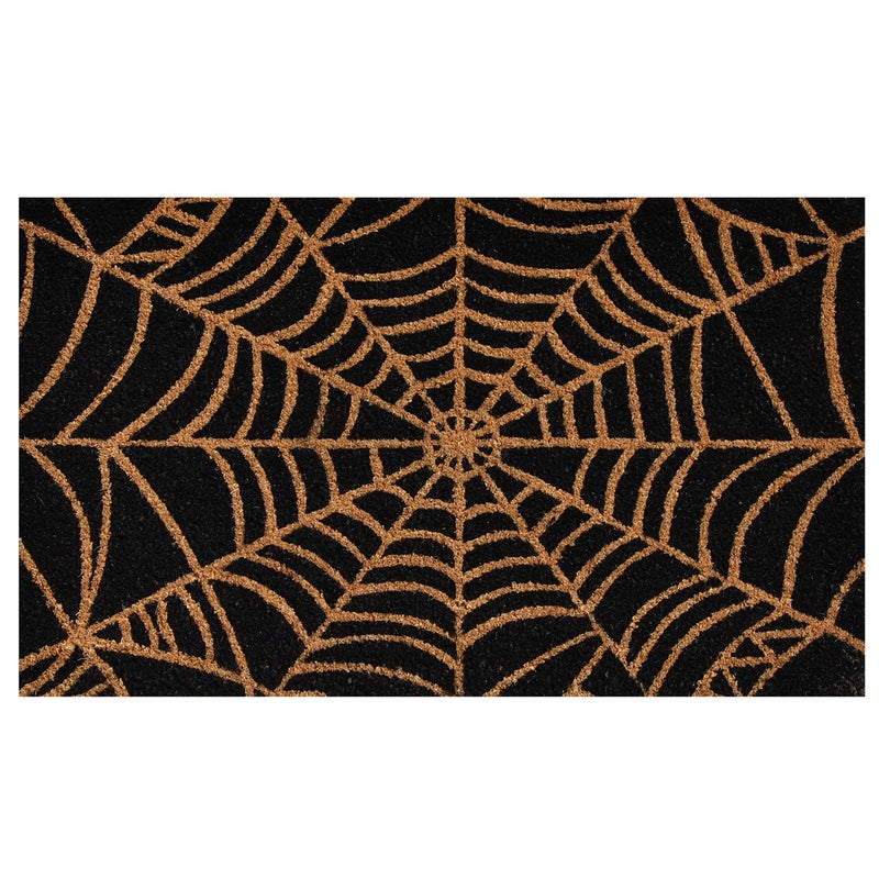Calloway Mills 101951729 Scary Web Doormat, 17x29, Black and Natural - Image 1